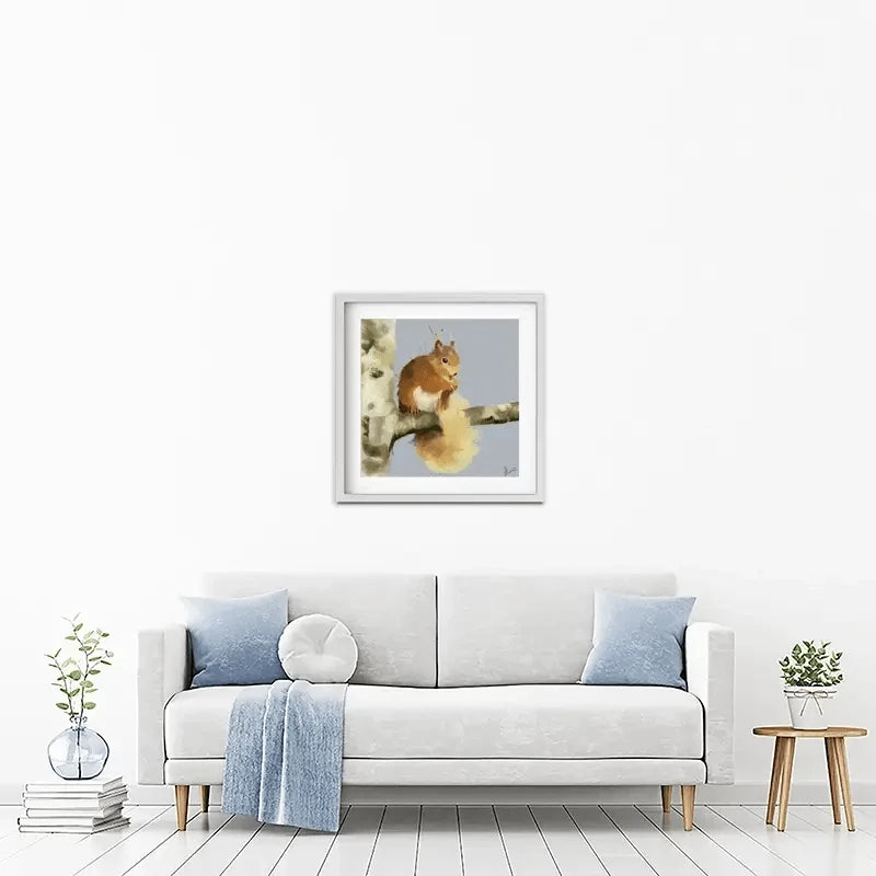 Squirrel On A Branch Framed Art Print Squirrel On A Branch Framed Art Print wall art product Aimee Linzi
