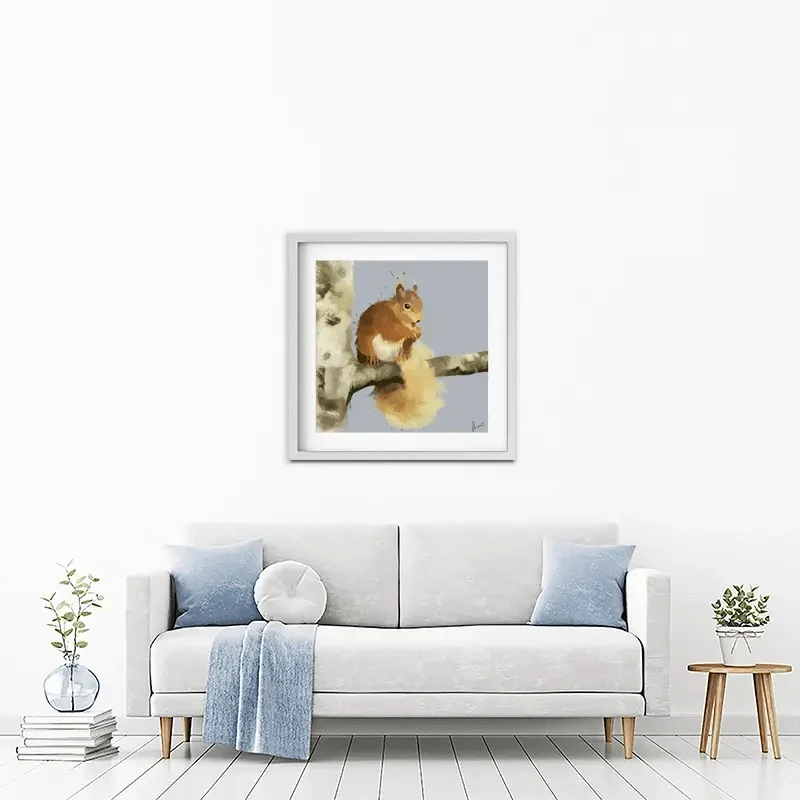 Squirrel On A Branch Framed Art Print Squirrel On A Branch Framed Art Print wall art product Aimee Linzi