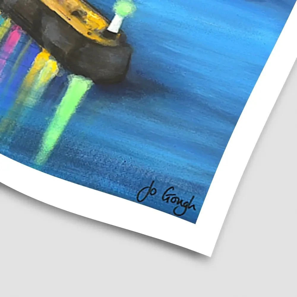 St Ives At Night Art Print St Ives At Night Art Print wall art product Jo Gough