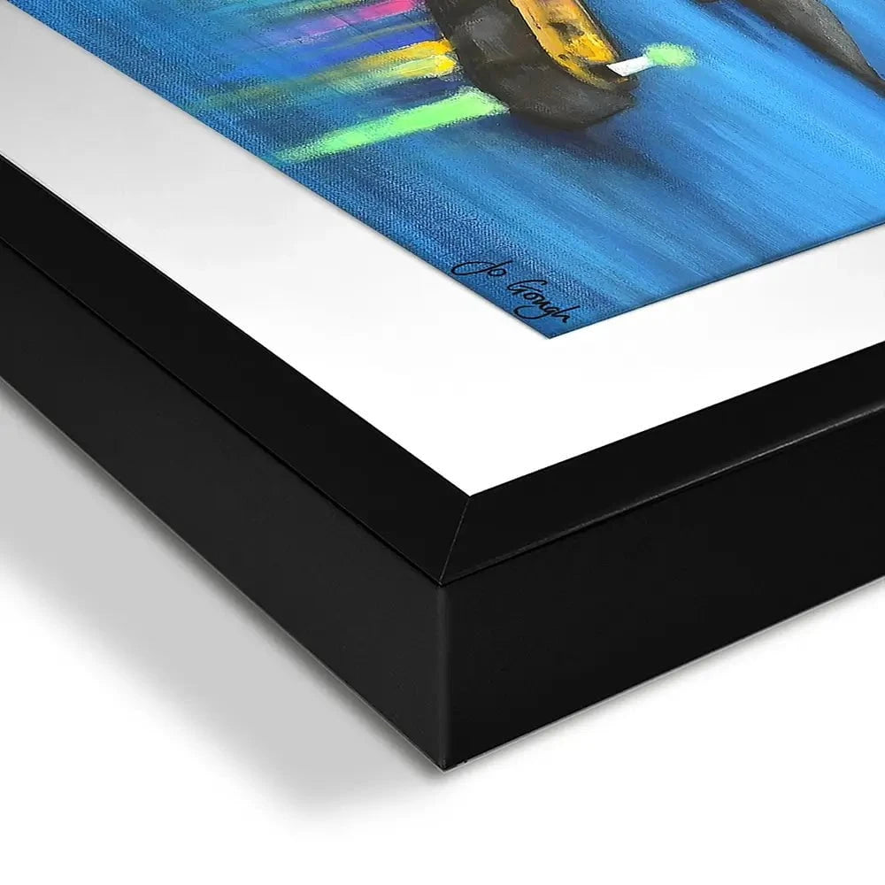 St Ives At Night Framed Art Print St Ives At Night Framed Art Print wall art product Jo Gough