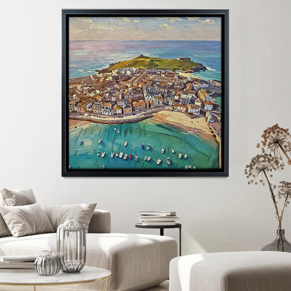 St Ives Square Canvas Print St Ives Square Canvas Print wall art product David Alexander Elder