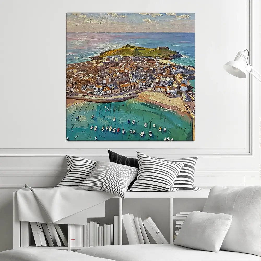 St Ives Square Canvas Print St Ives Square Canvas Print wall art product David Alexander Elder
