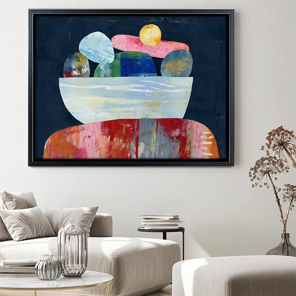 Stacked Collage Canvas Print Stacked Collage Canvas Print wall art product Lisa Nohren - Independent