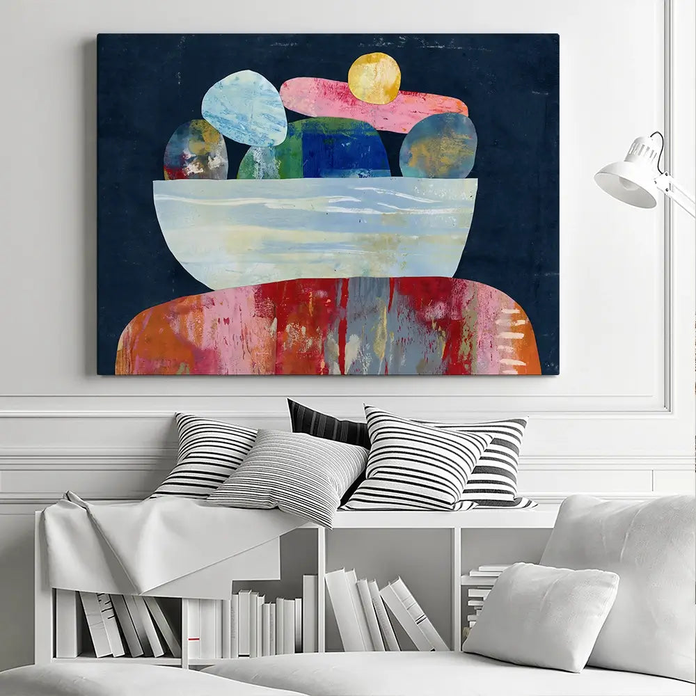 Stacked Collage Canvas Print Stacked Collage Canvas Print wall art product Lisa Nohren - Independent