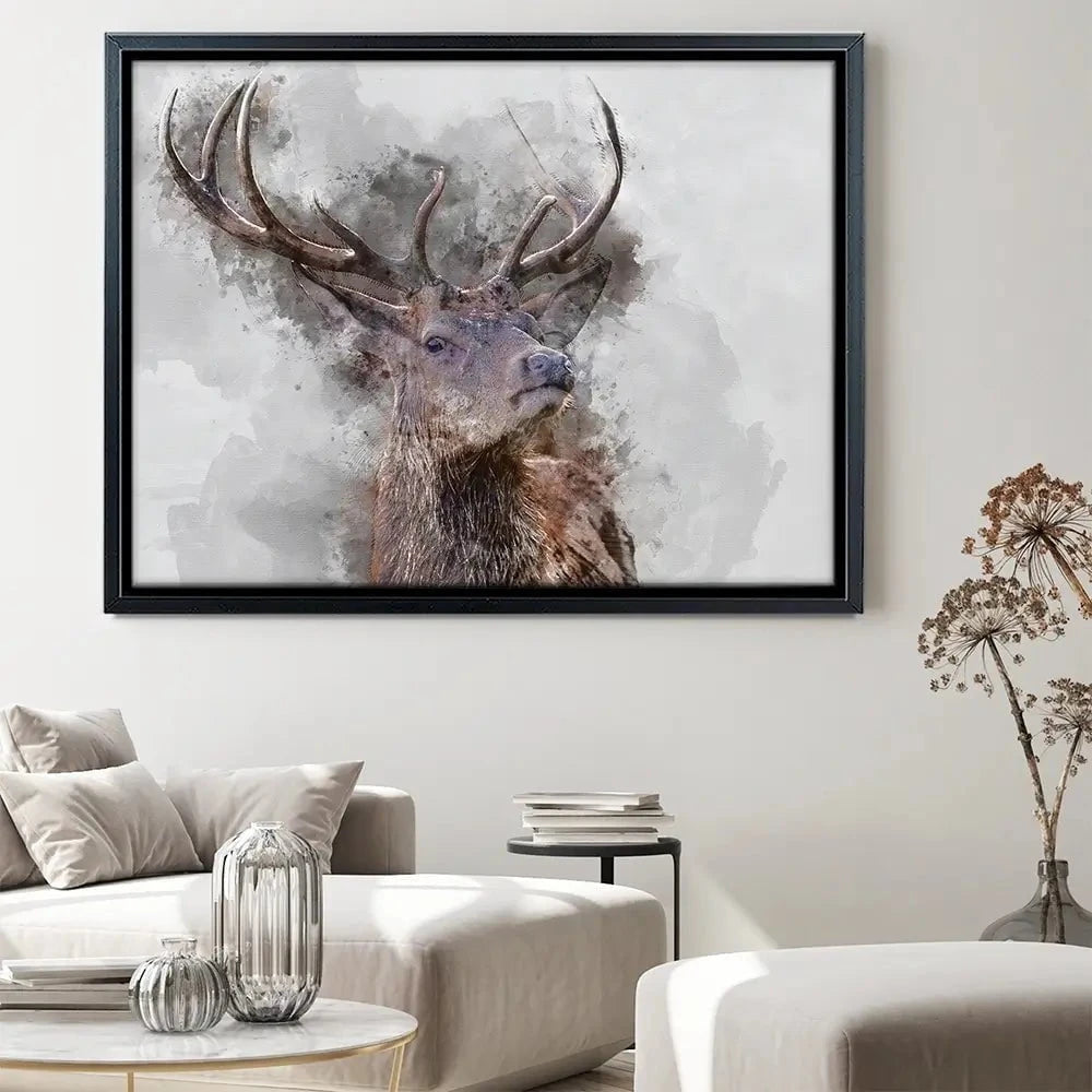 Stag Canvas Print Stag Canvas Print wall art product Matt Gibson / Shutterstock