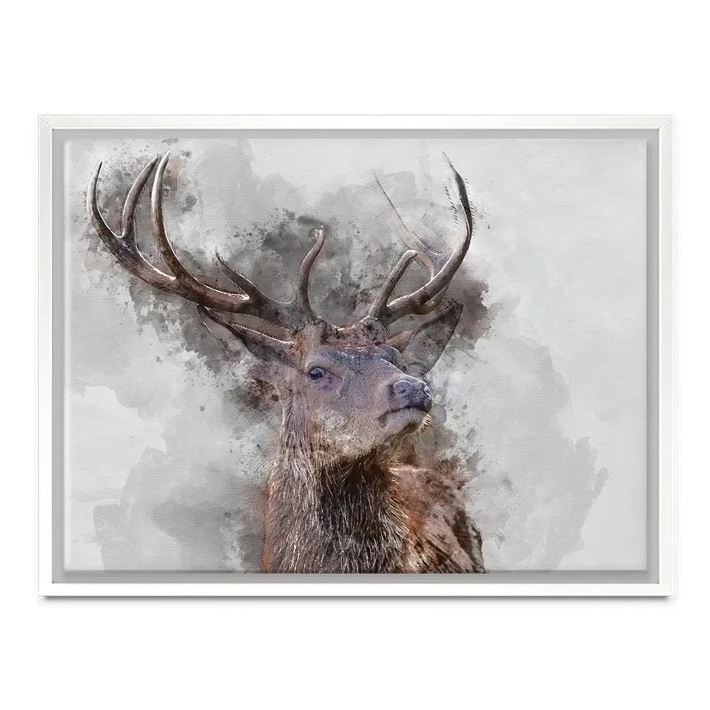 Stag Canvas Print Stag Canvas Print wall art product Matt Gibson / Shutterstock