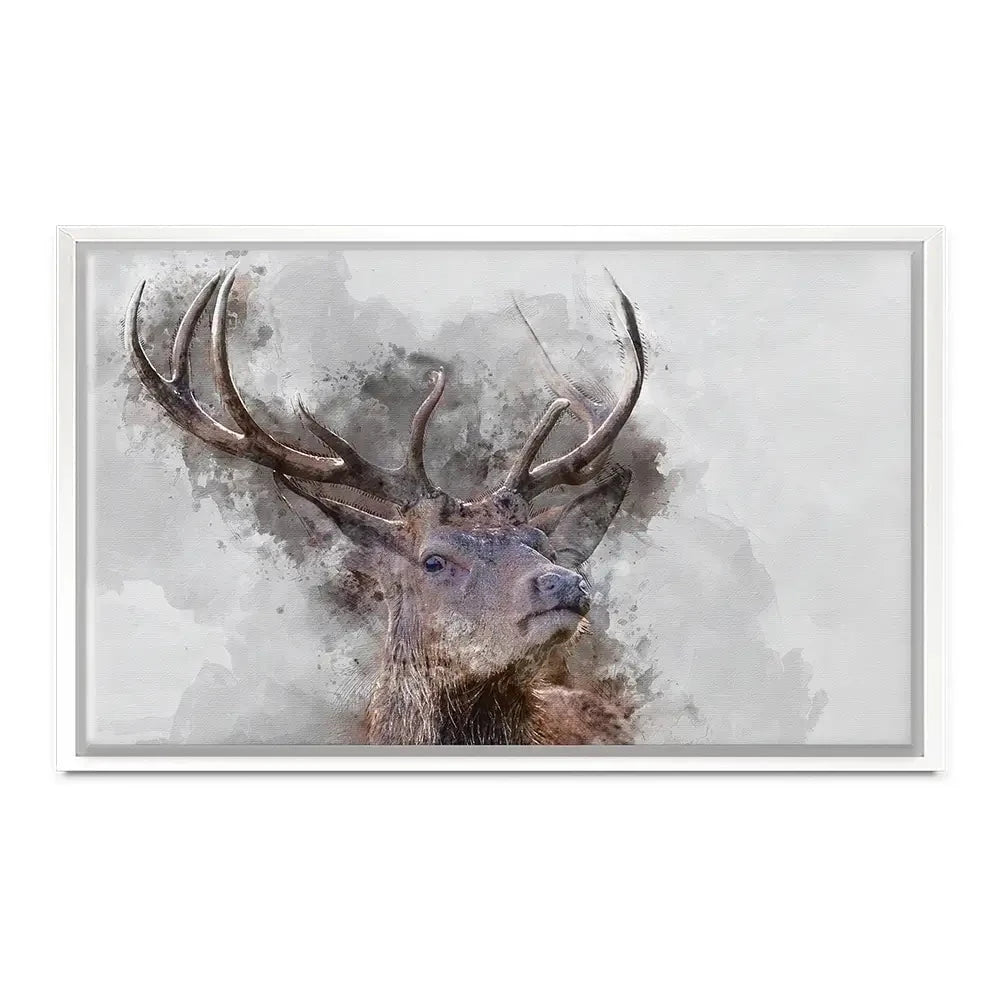 Stag Canvas Print Stag Canvas Print wall art product Matt Gibson / Shutterstock