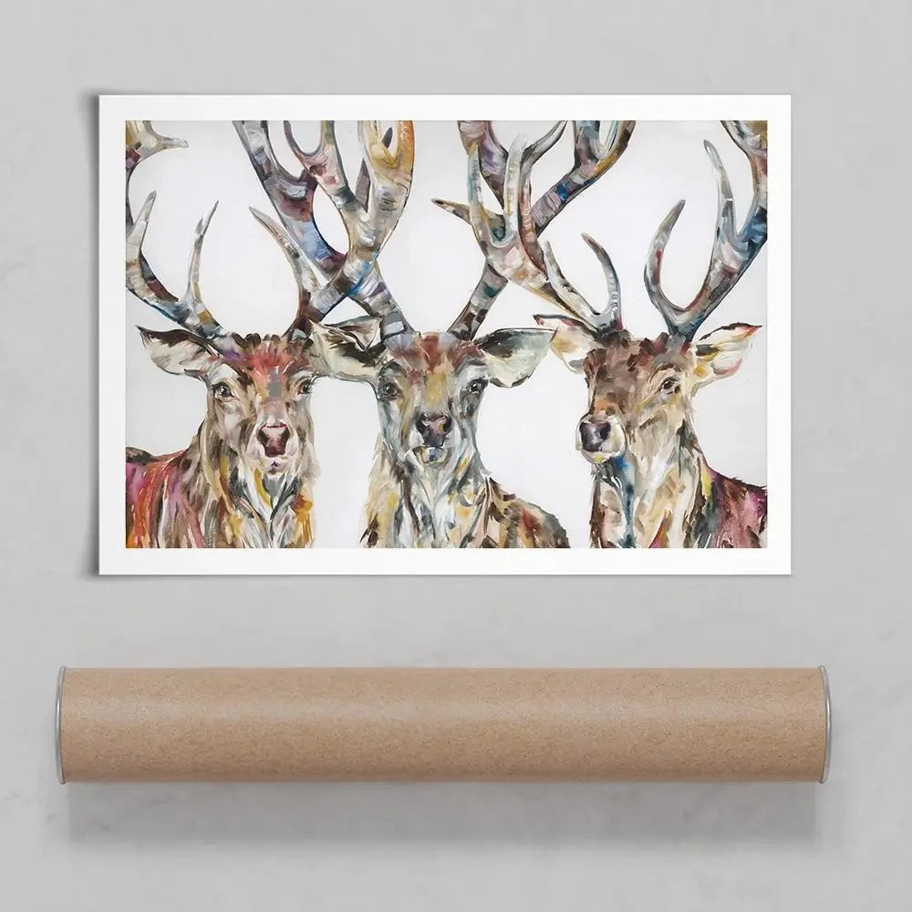 Stag Party Art Print Stag Party Art Print wall art product Nicola Jane Rowles