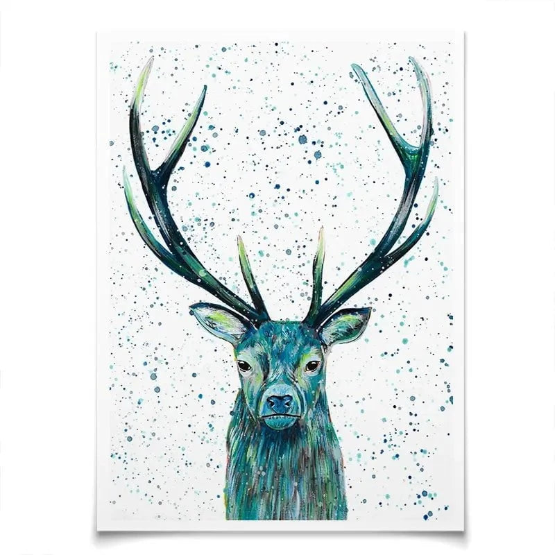 Stag Patrick Art Print Stag Patrick Art Print wall art product Emma LC Art