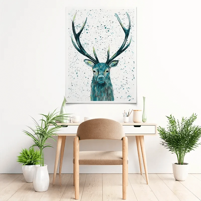 Stag Patrick Art Print Stag Patrick Art Print wall art product Emma LC Art
