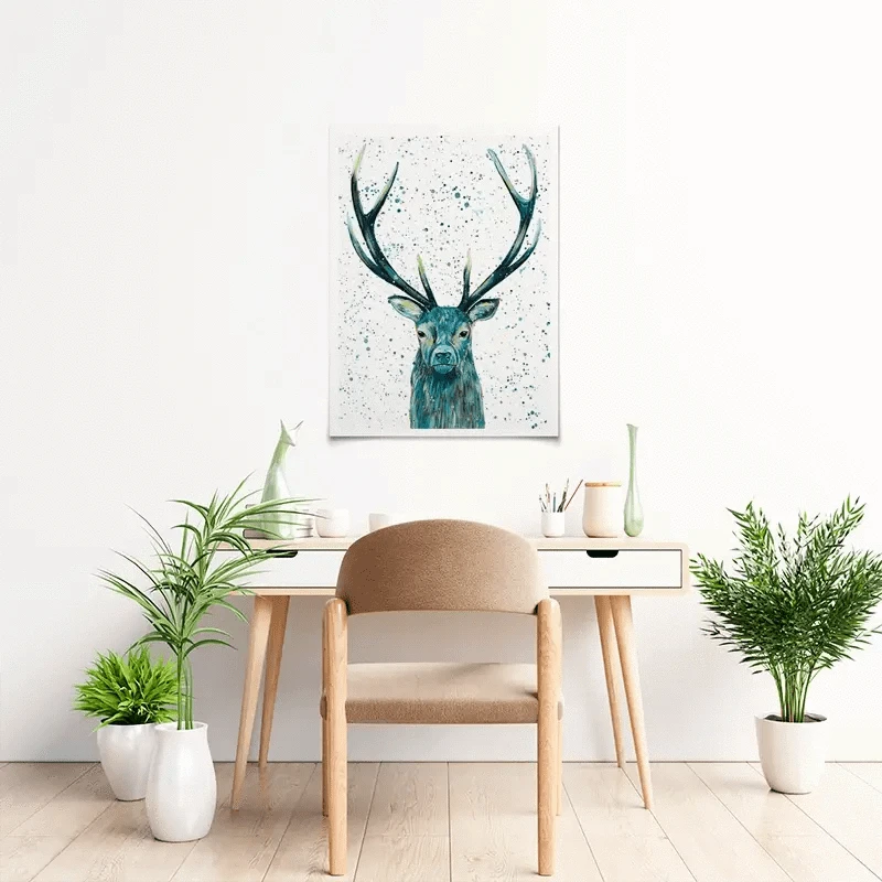 Stag Patrick Art Print Stag Patrick Art Print wall art product Emma LC Art