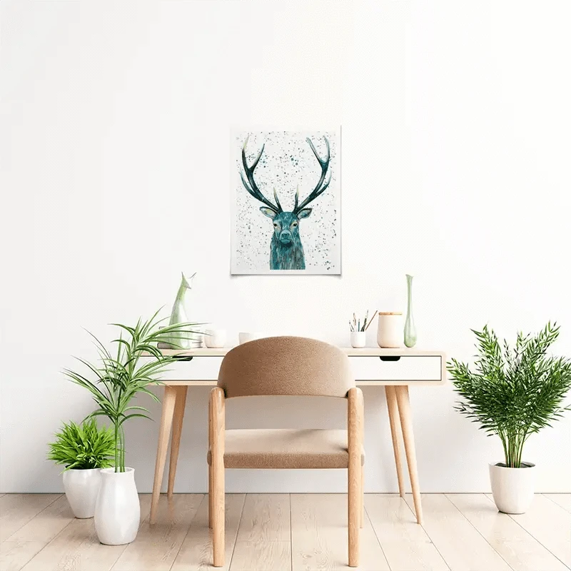 Stag Patrick Art Print Stag Patrick Art Print wall art product Emma LC Art