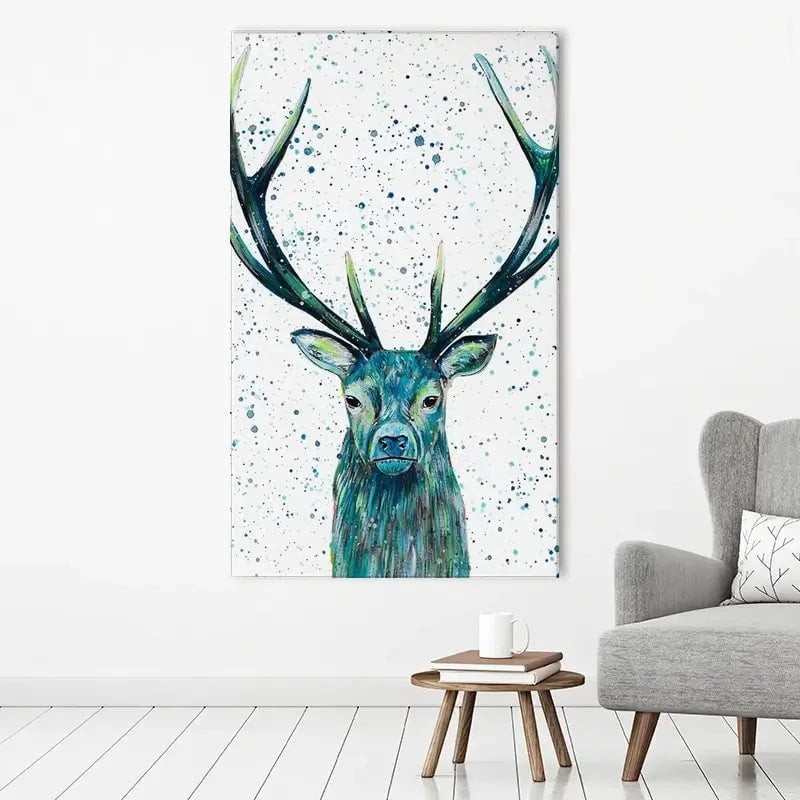 Stag Patrick Canvas Print Stag Patrick Canvas Print wall art product Emma LC Art