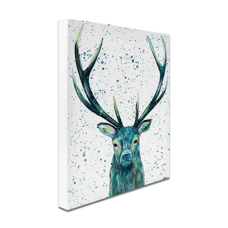 Stag Patrick Canvas Print Stag Patrick Canvas Print wall art product Emma LC Art