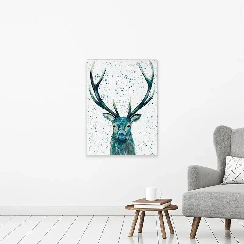 Stag Patrick Canvas Print Stag Patrick Canvas Print wall art product Emma LC Art