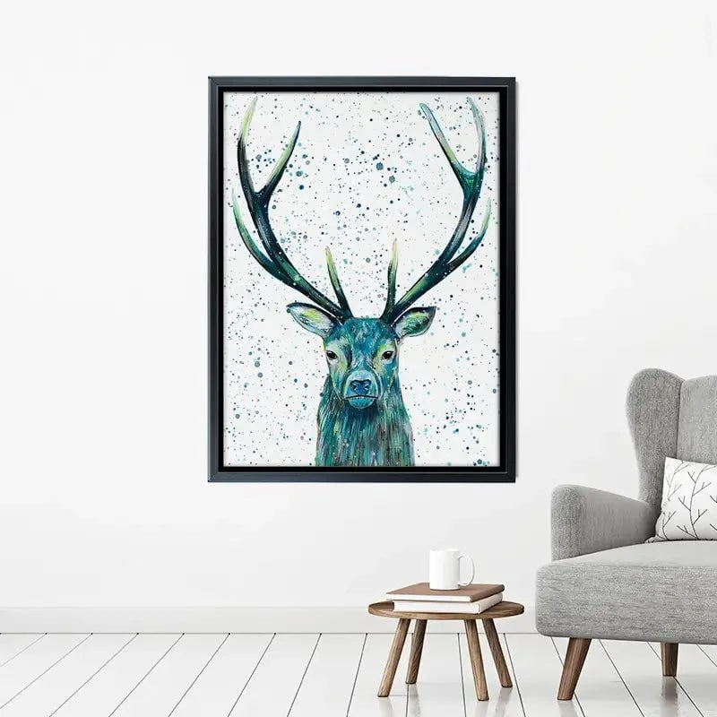 Stag Patrick Canvas Print Stag Patrick Canvas Print wall art product Emma LC Art