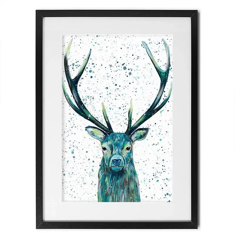 Stag Patrick Framed Art Print Stag Patrick Framed Art Print wall art product Emma LC Art