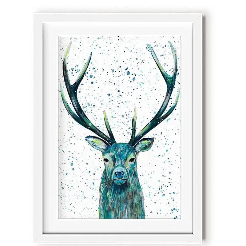 Stag Patrick Framed Art Print Stag Patrick Framed Art Print wall art product Emma LC Art