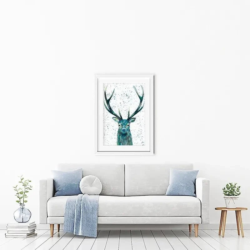 Stag Patrick Framed Art Print Stag Patrick Framed Art Print wall art product Emma LC Art