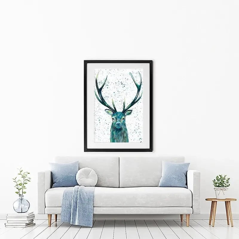 Stag Patrick Framed Art Print Stag Patrick Framed Art Print wall art product Emma LC Art