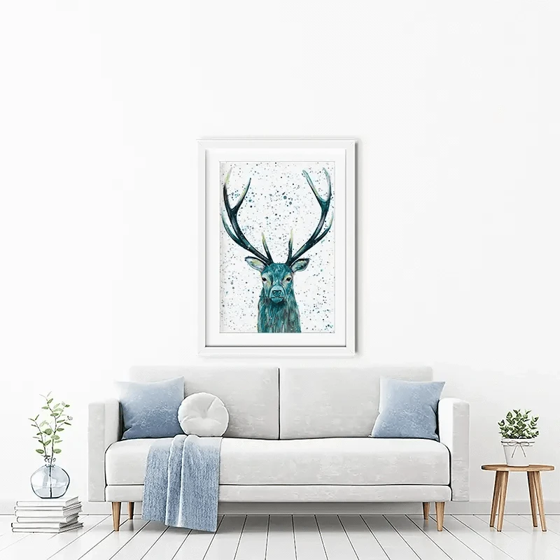 Stag Patrick Framed Art Print Stag Patrick Framed Art Print wall art product Emma LC Art