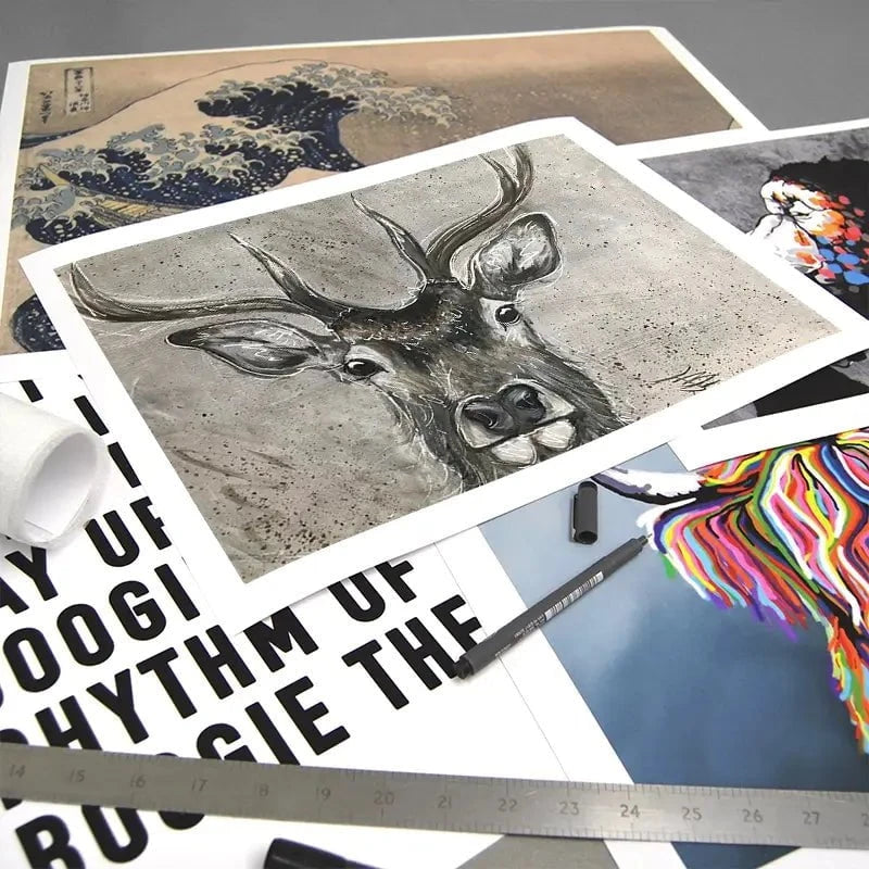 Stag Splash Art Print Stag Splash Art Print wall art product Jane Brookshaw