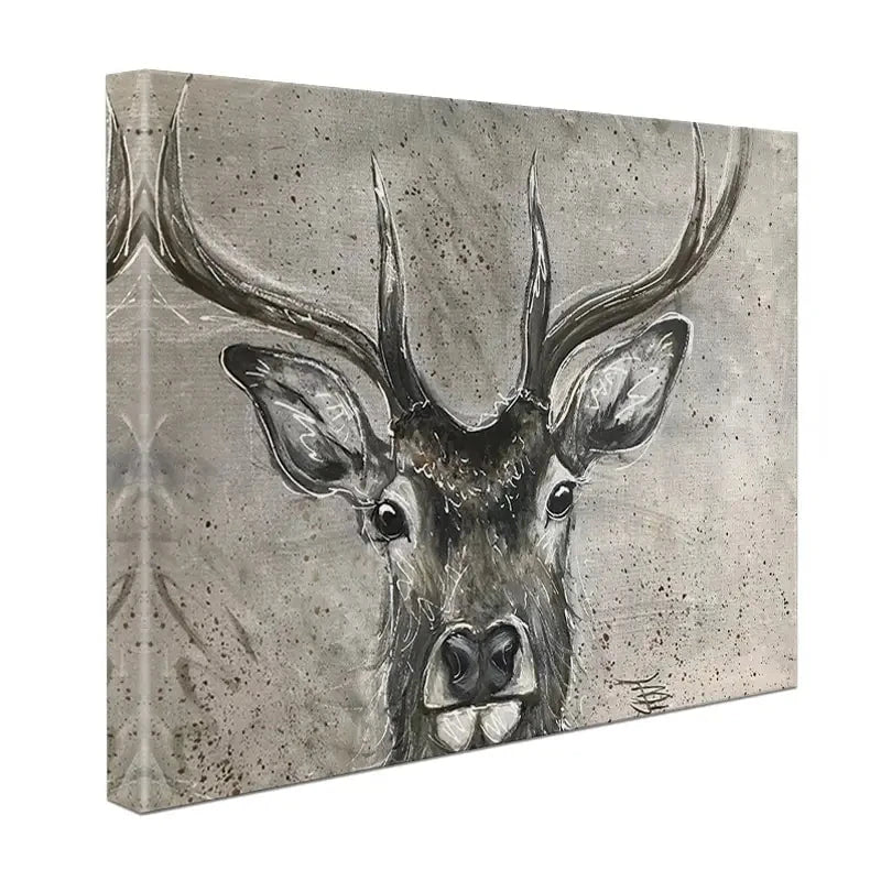Stag Splash Canvas Print Stag Splash Canvas Print wall art product Jane Brookshaw