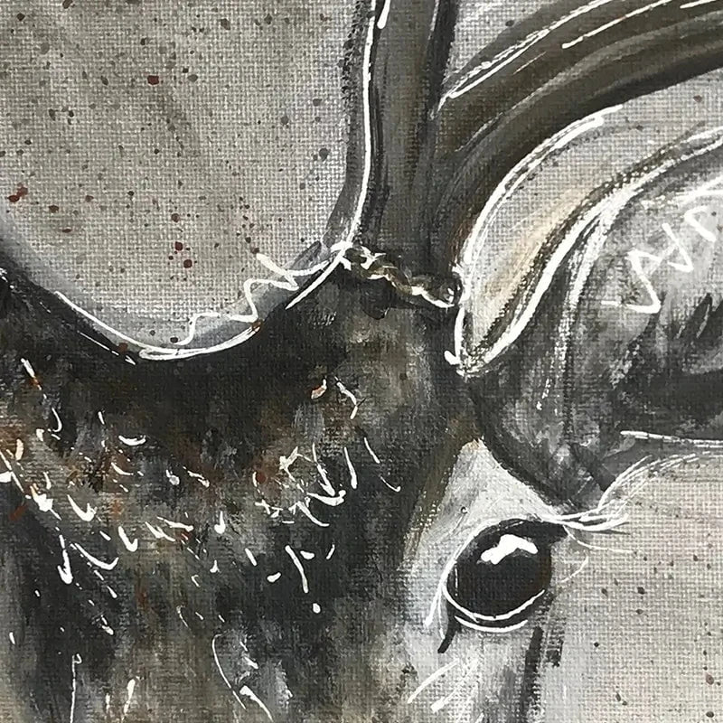 Stag Splash Canvas Print Stag Splash Canvas Print wall art product Jane Brookshaw