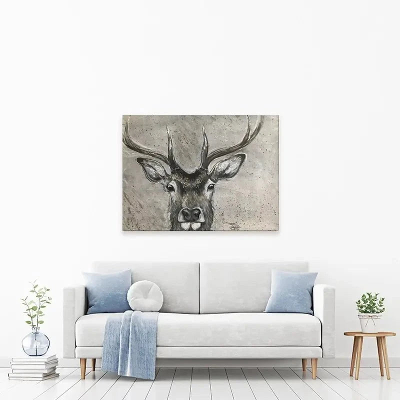 Stag Splash Canvas Print Stag Splash Canvas Print wall art product Jane Brookshaw