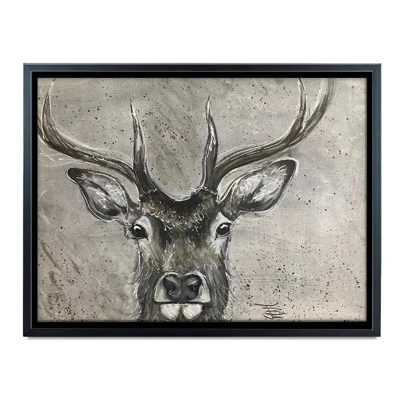 Stag Splash Canvas Print Stag Splash Canvas Print wall art product Jane Brookshaw