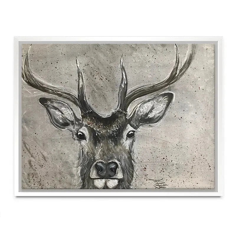 Stag Splash Canvas Print Stag Splash Canvas Print wall art product Jane Brookshaw