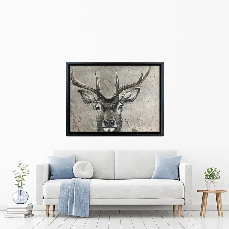 Stag Splash Canvas Print Stag Splash Canvas Print wall art product Jane Brookshaw