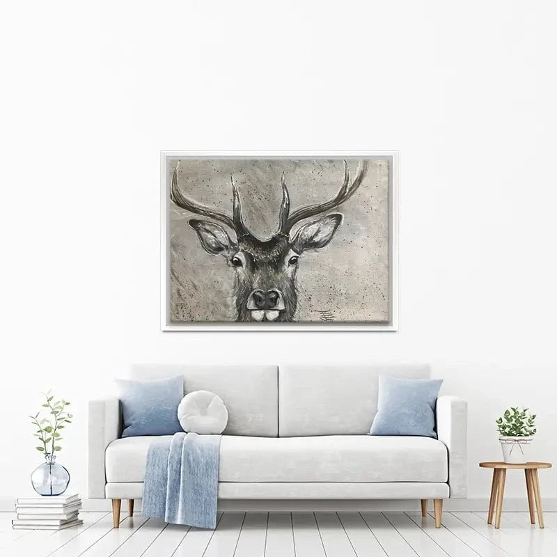 Stag Splash Canvas Print Stag Splash Canvas Print wall art product Jane Brookshaw
