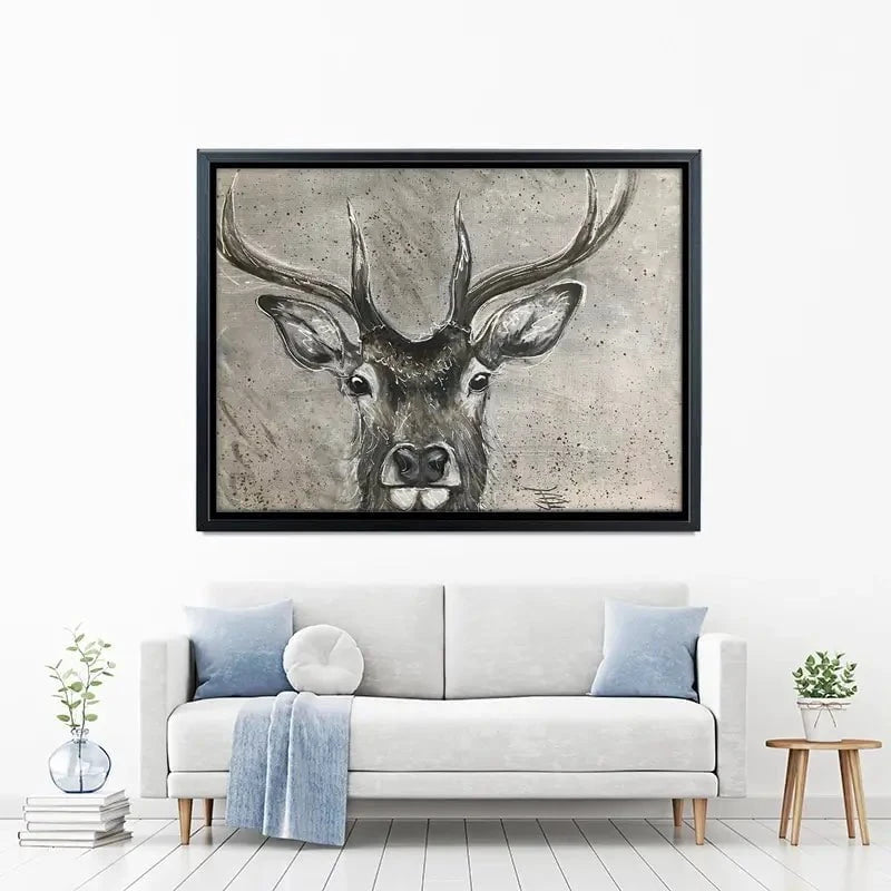 Stag Splash Canvas Print Stag Splash Canvas Print wall art product Jane Brookshaw