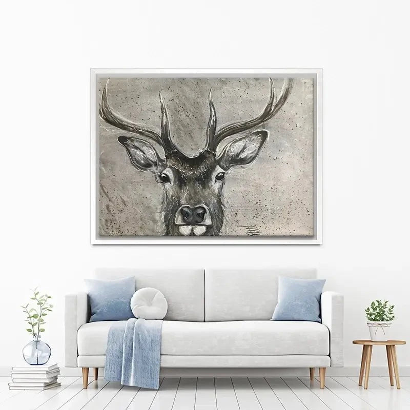 Stag Splash Canvas Print Stag Splash Canvas Print wall art product Jane Brookshaw