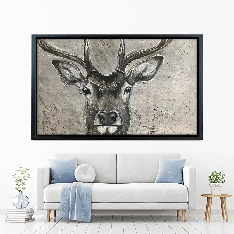 Stag Splash Canvas Print Stag Splash Canvas Print wall art product Jane Brookshaw