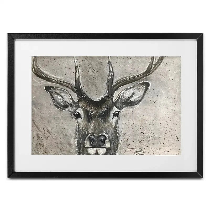 Stag Splash Framed Art Print Stag Splash Framed Art Print wall art product Jane Brookshaw