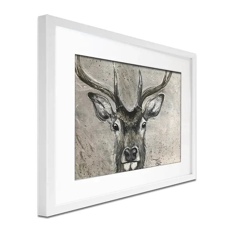 Stag Splash Framed Art Print Stag Splash Framed Art Print wall art product Jane Brookshaw
