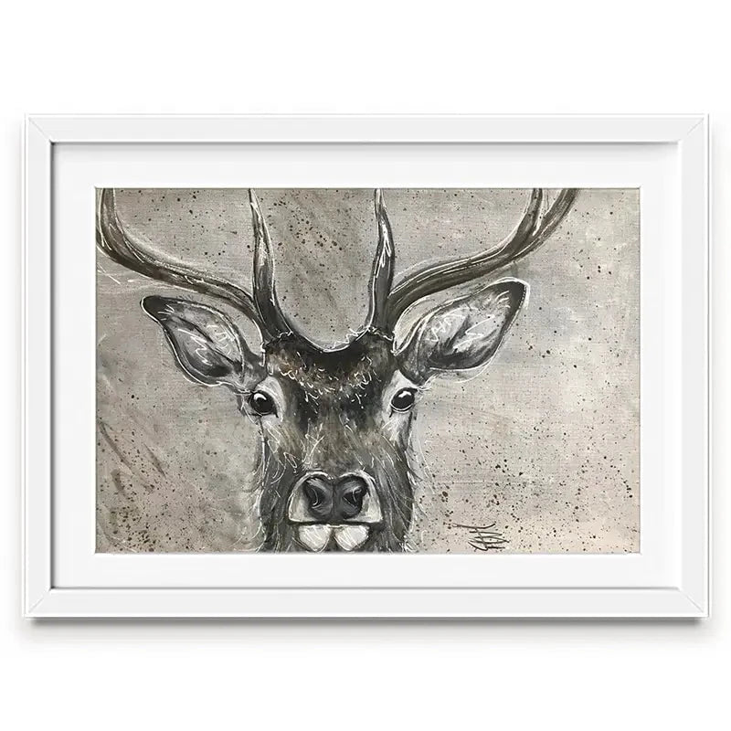 Stag Splash Framed Art Print Stag Splash Framed Art Print wall art product Jane Brookshaw