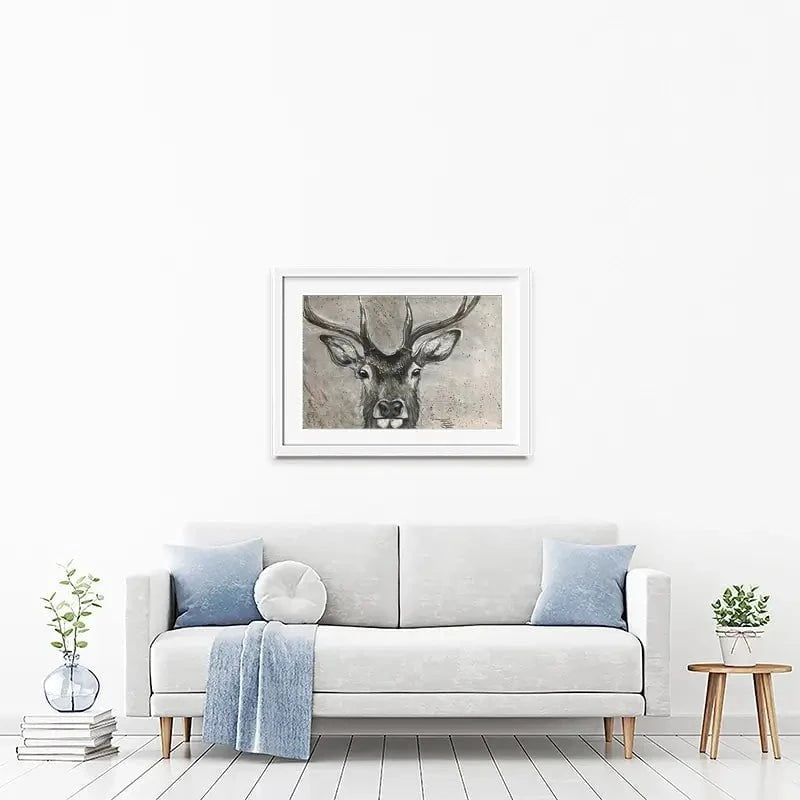 Stag Splash Framed Art Print Stag Splash Framed Art Print wall art product Jane Brookshaw