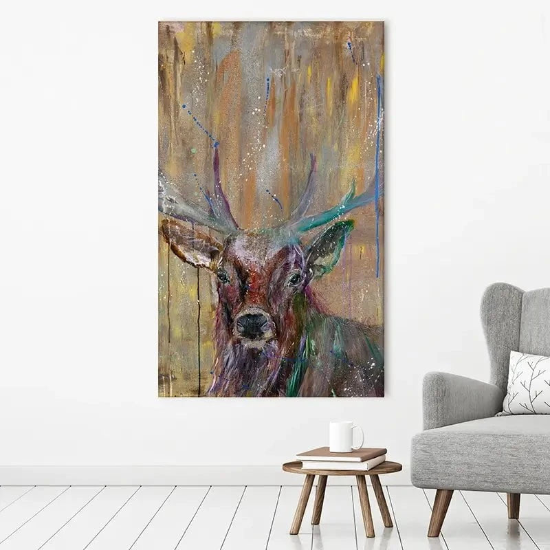Stag Splashes Canvas Print Stag Splashes Canvas Print wall art product Jamie Taylor