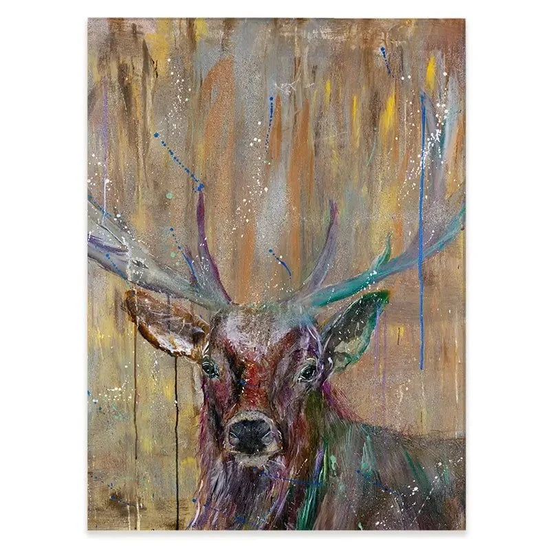 Stag Splashes Canvas Print Stag Splashes Canvas Print wall art product Jamie Taylor