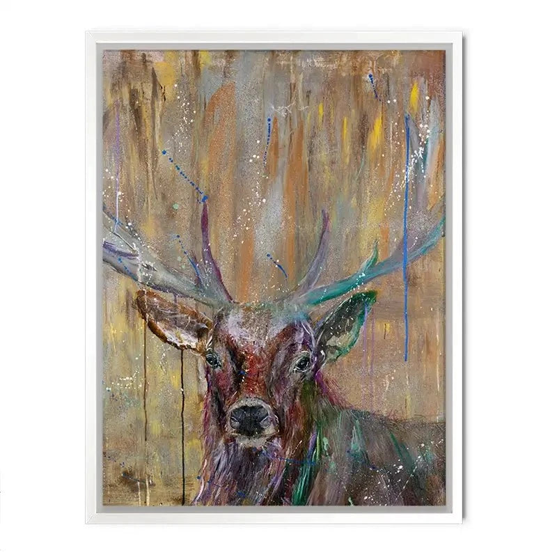 Stag Splashes Canvas Print Stag Splashes Canvas Print wall art product Jamie Taylor