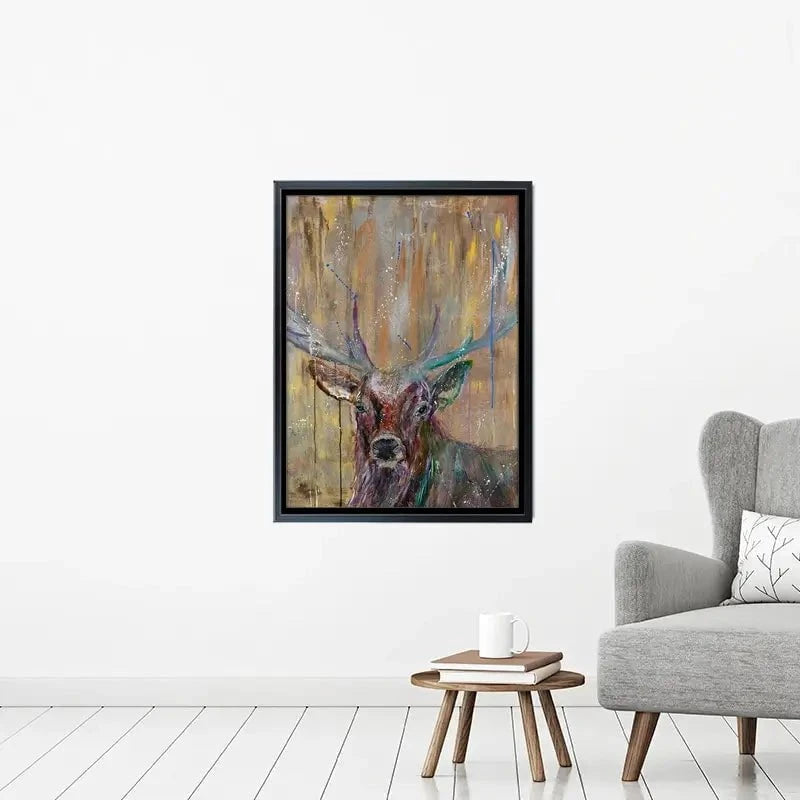 Stag Splashes Canvas Print Stag Splashes Canvas Print wall art product Jamie Taylor