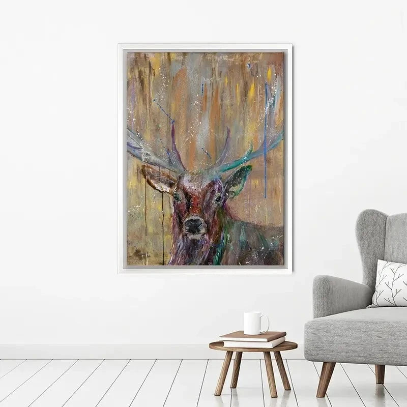 Stag Splashes Canvas Print Stag Splashes Canvas Print wall art product Jamie Taylor