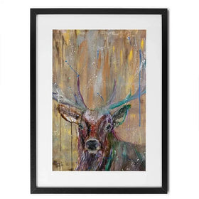Stag Splashes Framed Art Print Stag Splashes Framed Art Print wall art product Jamie Taylor