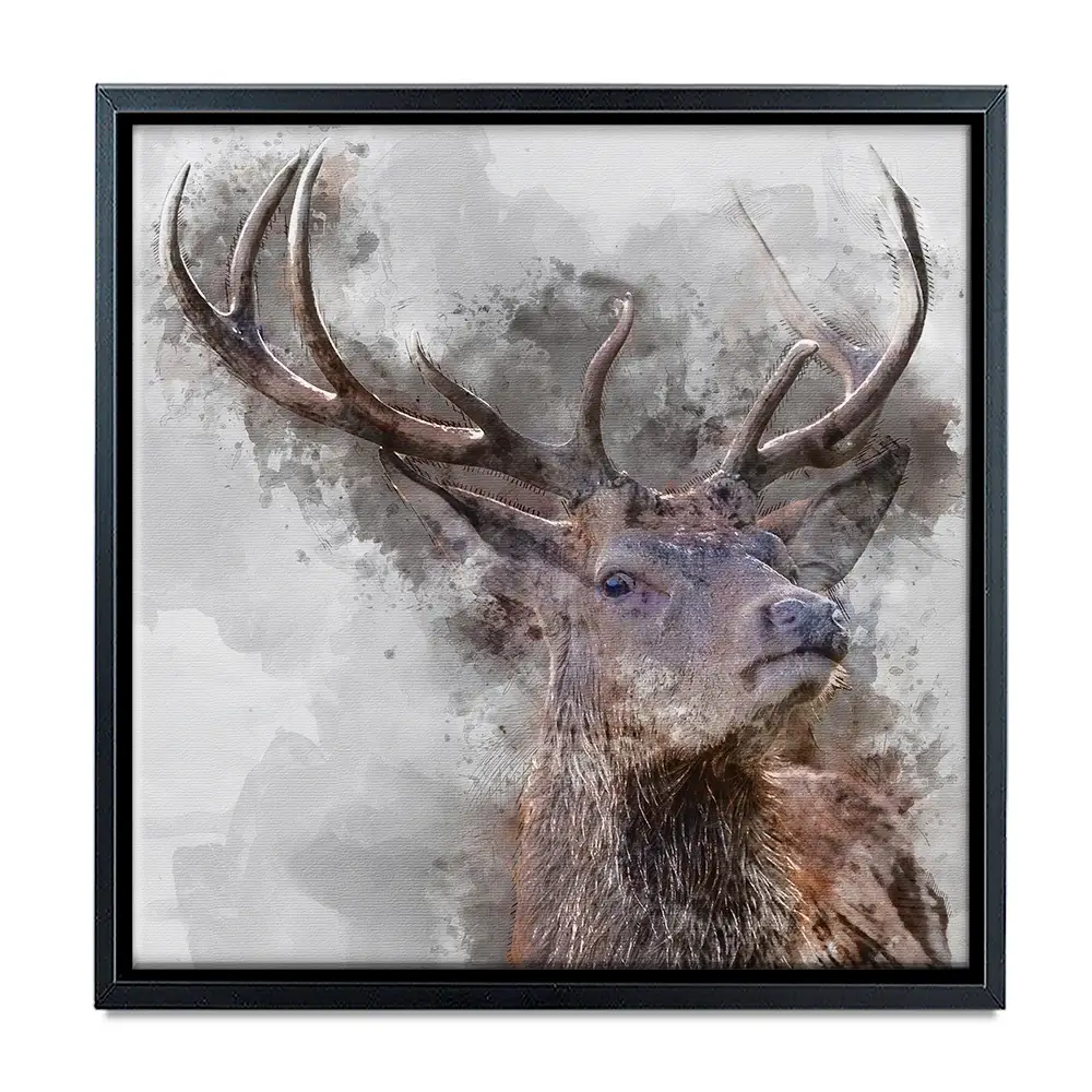 Stag Square Canvas Print Stag Square Canvas Print wall art product Matt Gibson / Shutterstock