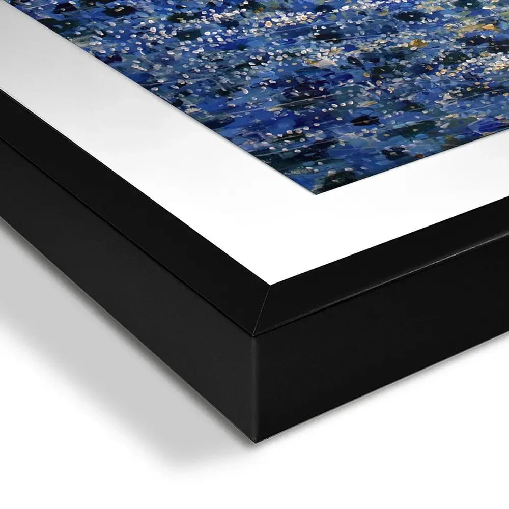 Standing Blue Framed Art Print Standing Blue Framed Art Print wall art product Tim O'Toole