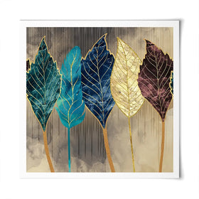 Standing Leaves Square Art Print Standing Leaves Square Art Print wall art product 3d artwork wallpaper / Shutterstock