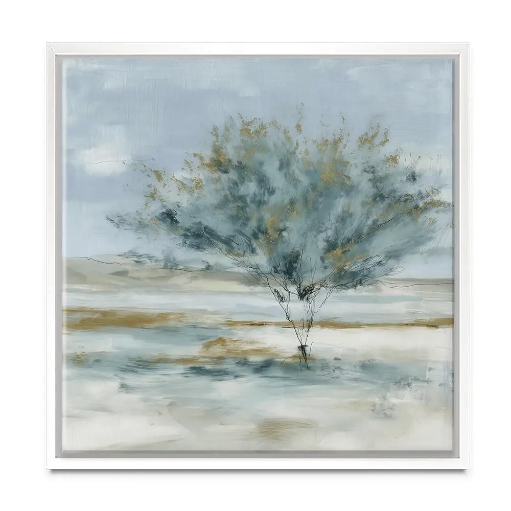 Standing Tree Field Study Square Canvas Print Standing Tree Field Study Square Canvas Print wall art product Chromatic Storm Studio